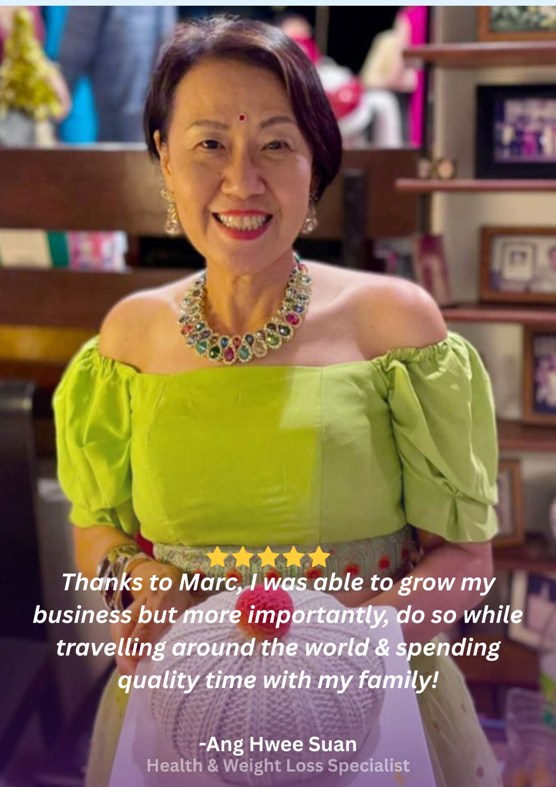 Hwee Suan testimonial
